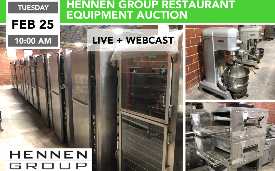 Hennen Group Restaurant Equipment Auction