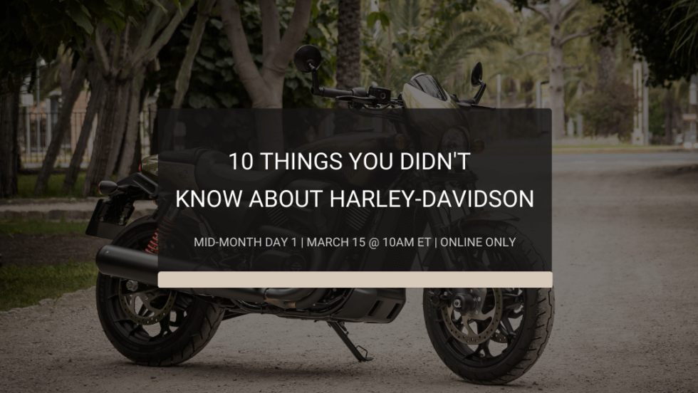 10 Things To Know About Harley Davidson | Compass Auctions And Real Estate