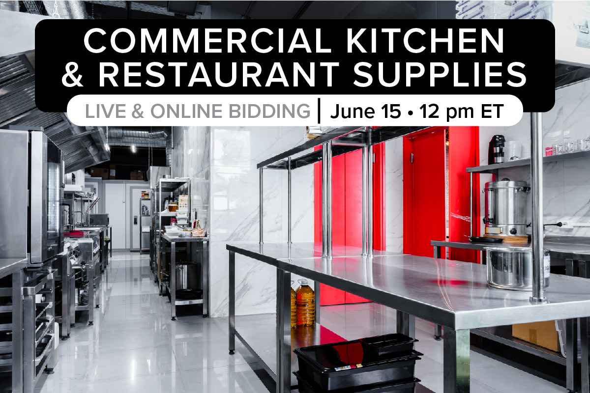 Commercial Kitchen & Restaurant Supplies Auction