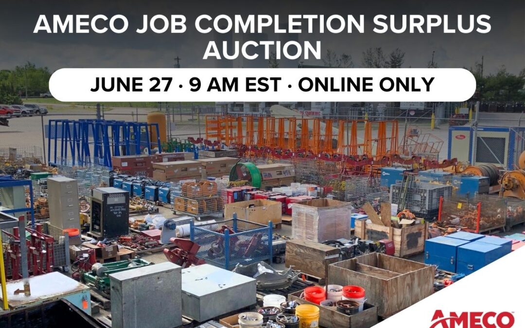 AMECO Job Completion Surplus Auction | June 27