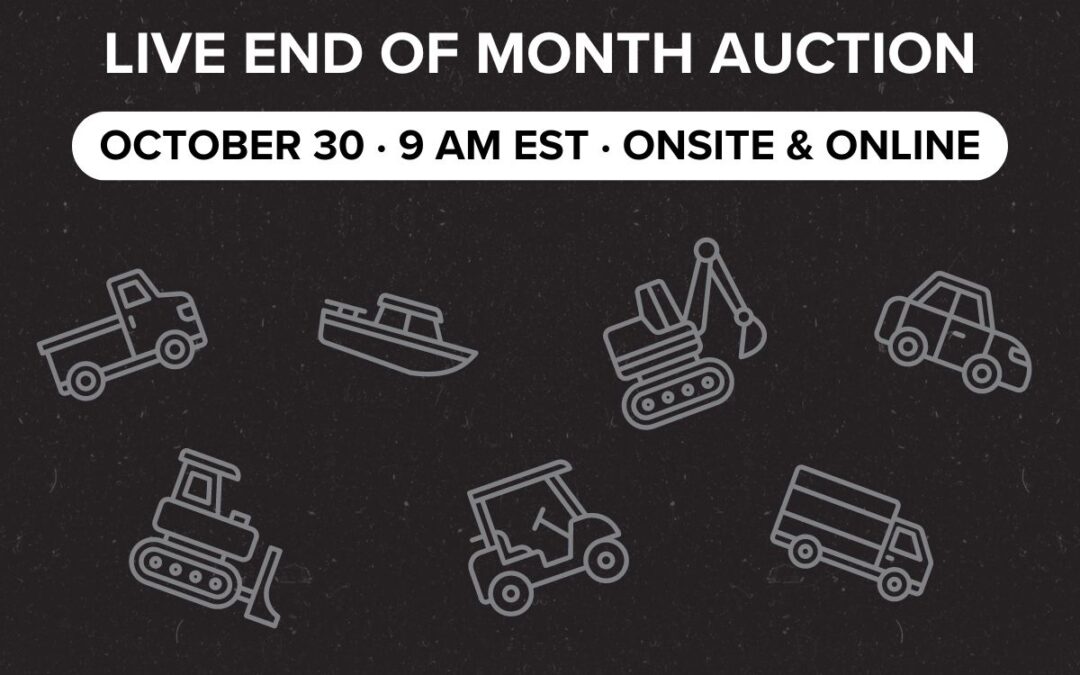 October 30 | LIVE End of Month Auction