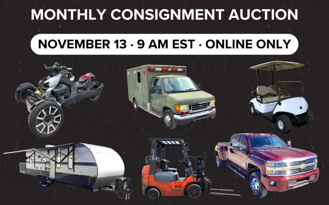 Monthly Consignment Auction | November 13