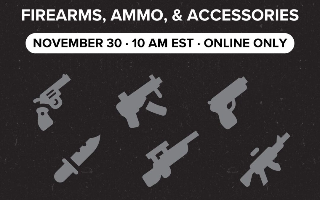 Firearms, Ammo, & Accessories | November 30