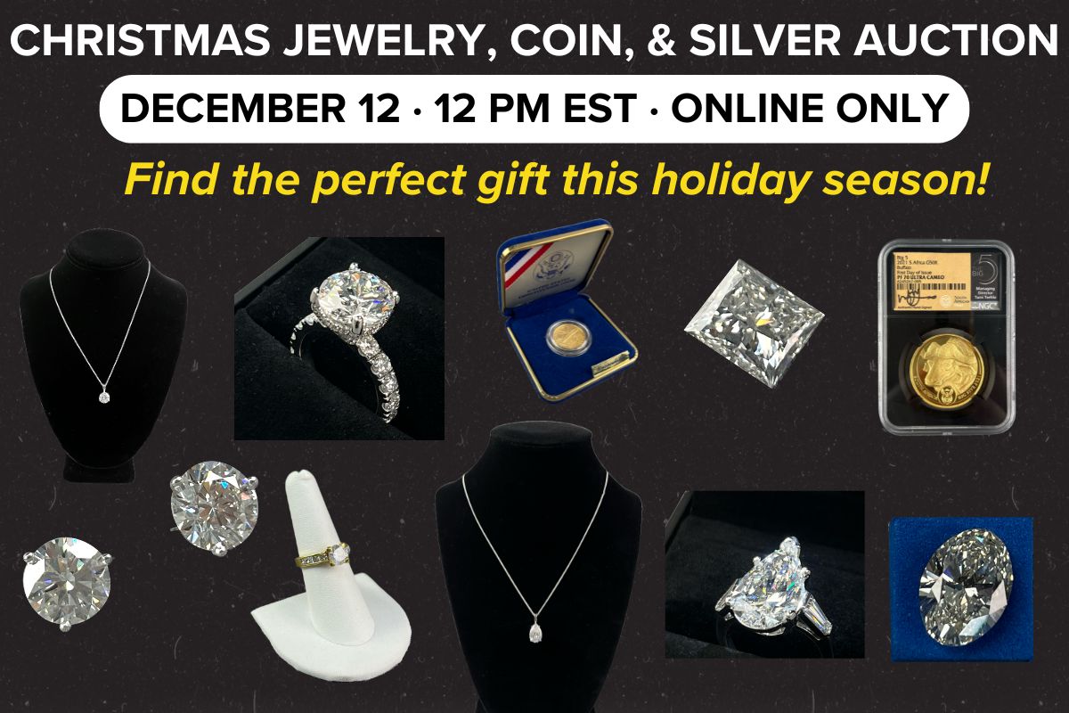 Christmas Jewelry, Silver, & Coin Auction | December 12