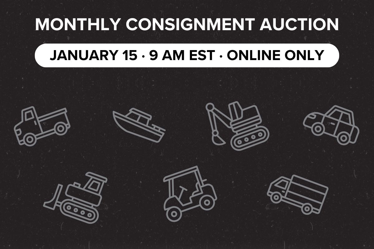 Monthly Consignment Auction | January 15