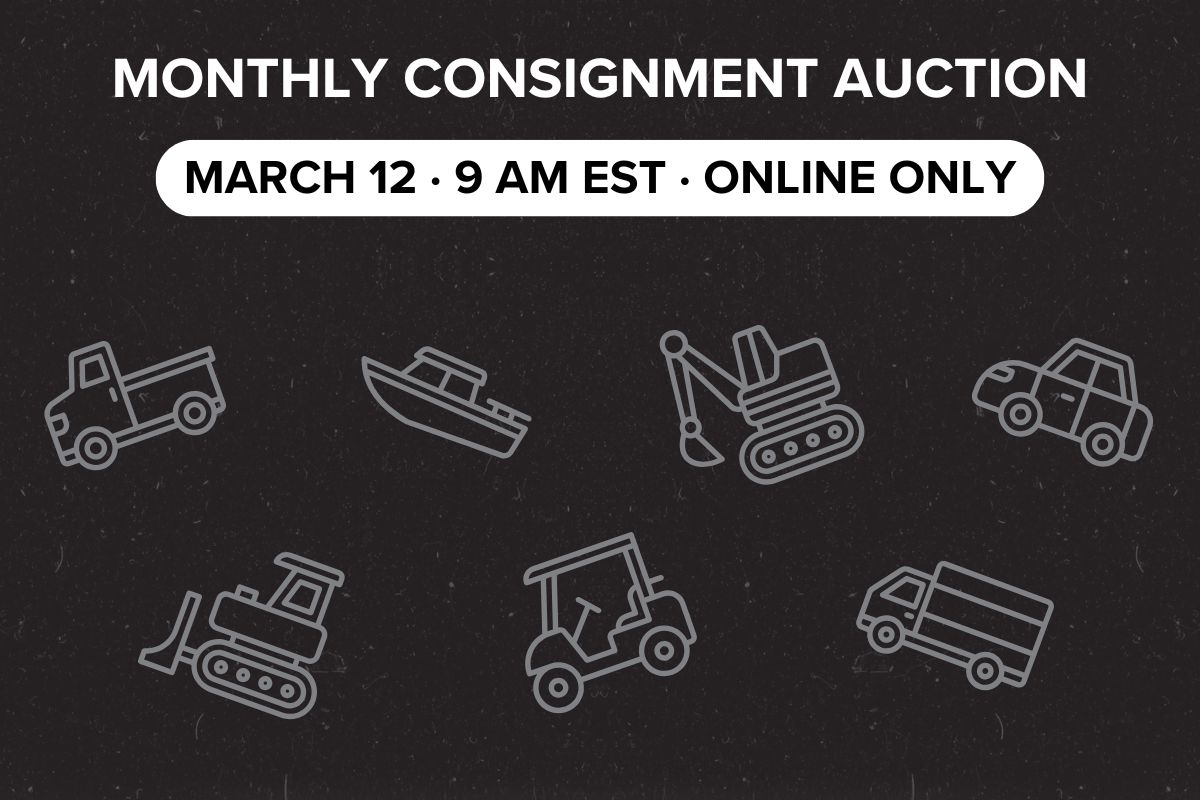 Monthly Consignment Auction | March 12