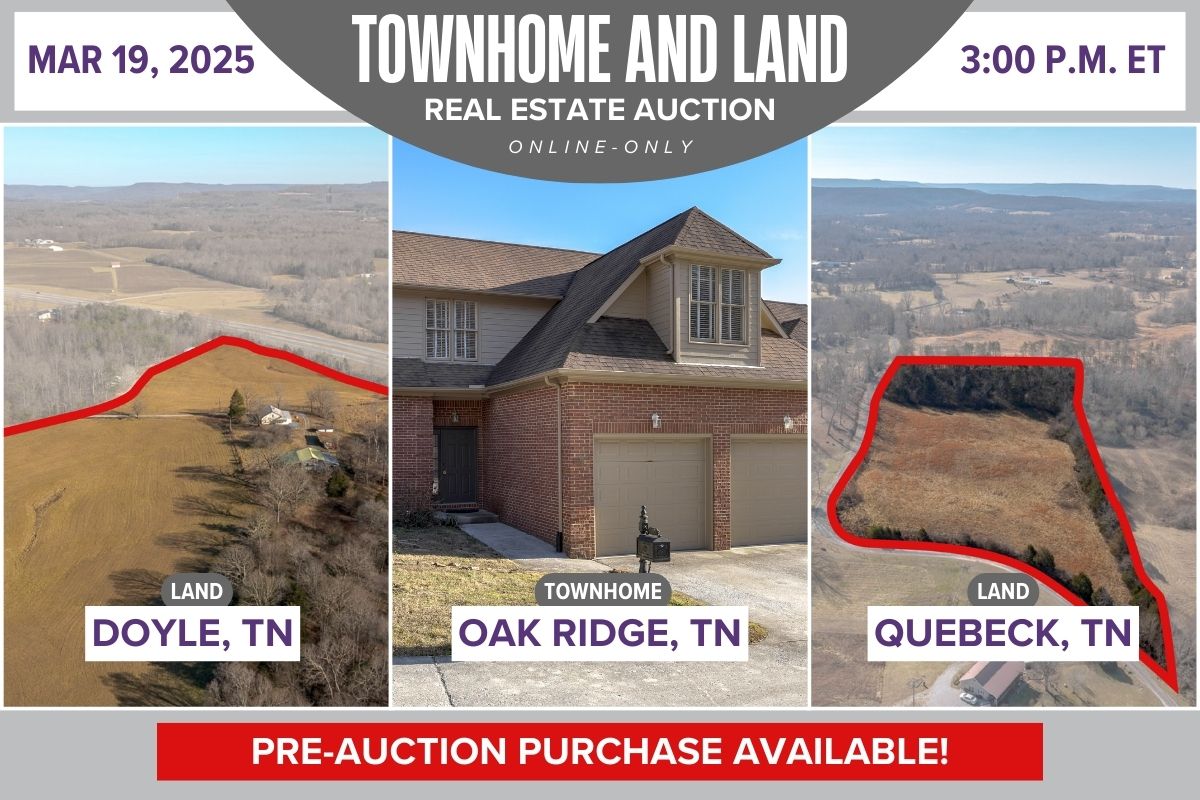 Townhome and Land Real Estate Auction | March 19